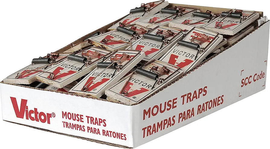 Victor Pest Metal Pedal Mouse Trap Bulk 72 Count [Set of 72]