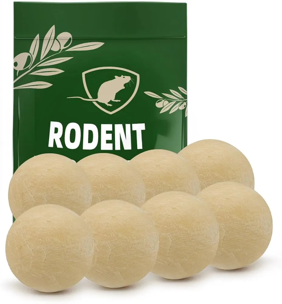 Rodent Repellent, Mouse Repellents Outdoor, Peppermint Oil to Repel Mice and Rats, Rat Repellent for House, Get Rid of Mice,Rat Deterrent Indoor, Mice Repellent Indoor, Effectually-8P, Green