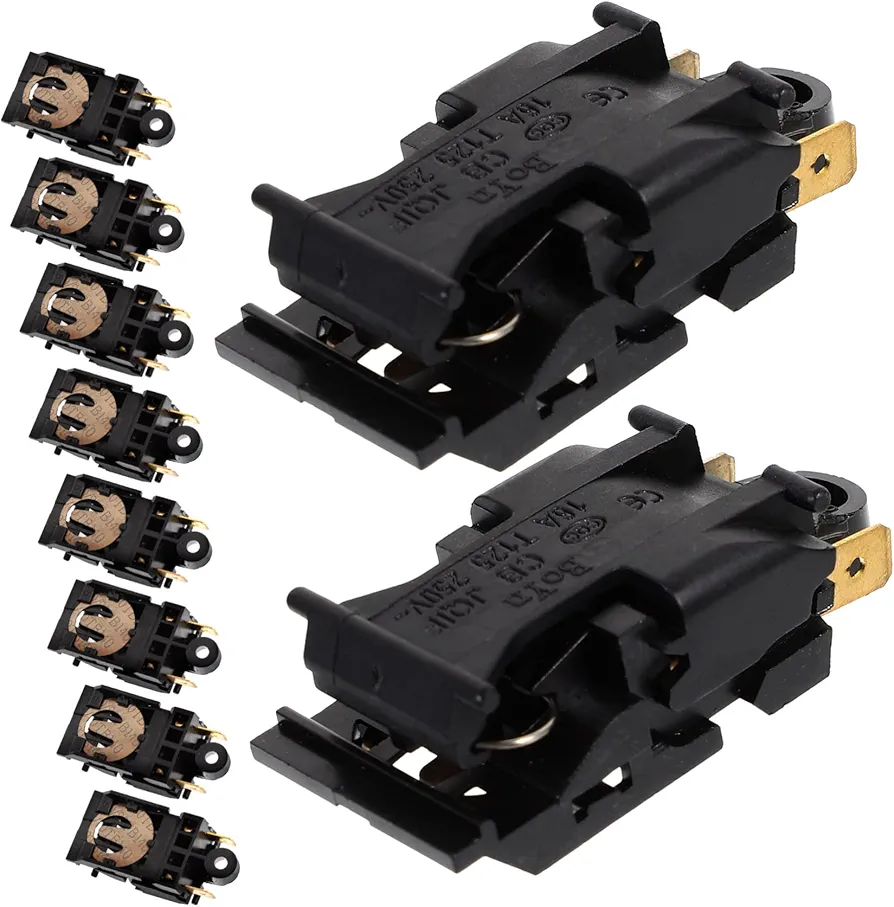 10pcs Electric Kettle Switch Temperature Control Normally Closed Thermostat Temperature Metal Thermal Thermostat Thermal Control Electric Kettle Thermal Fuse Control Thermal