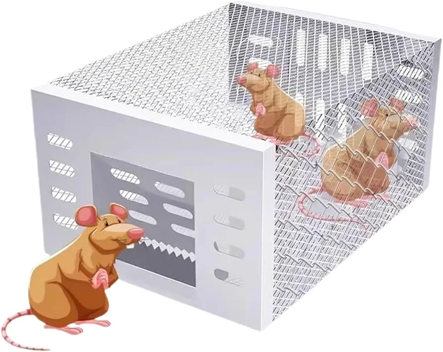 Rat Traps,Sliding Door Mousetrap Mousetrap Automatic Continuous Circulation Mousetrap Household Mousetrap Safe and Efficient Mousetrap