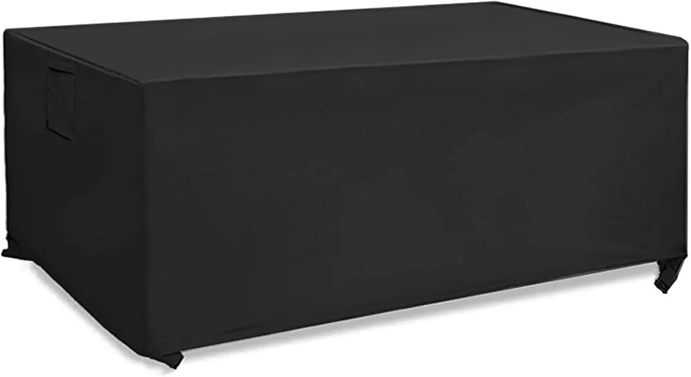 Outdoor Patio Furniture Cover, Waterproof Patio Furniture Set Covers ,420D Heavy Duty Outdoor Sectional Sofa Covers for Rectangular UV Resistant Dining Table Chair Sets Cover 124x 70x 28Inch Black…