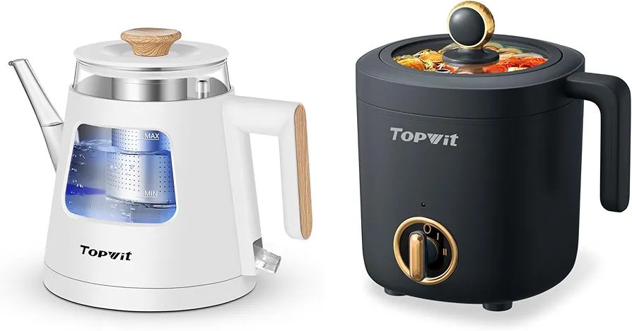 TOPWIT 1.0L Electric Kettle & 1.2L Electric Pot
