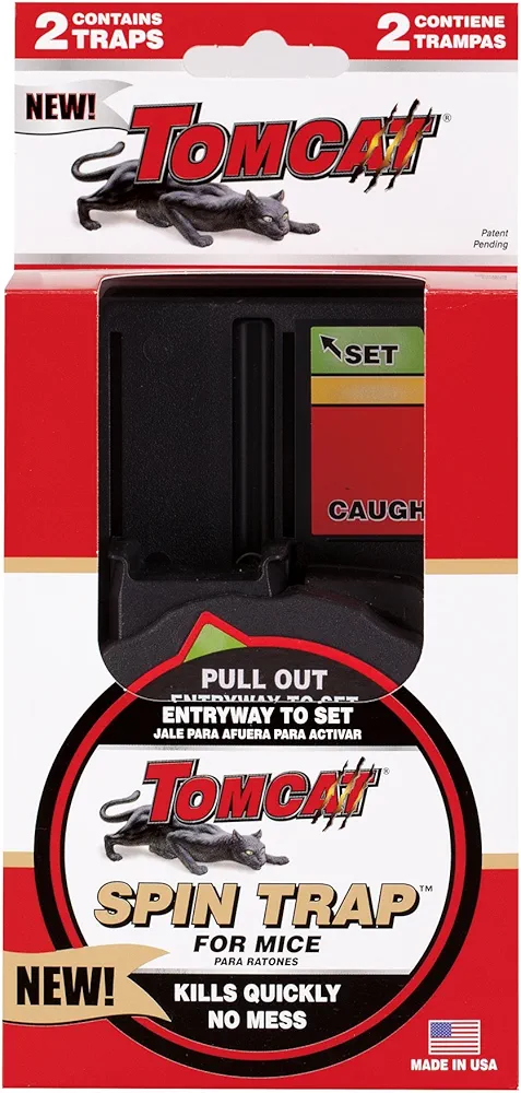 Tomcat Spin Trap for Mice, 2-Pack (Mouse Trap)