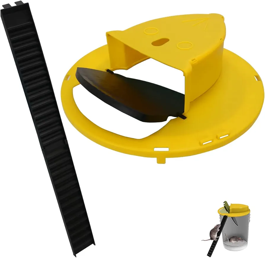 Rat Trap/Slide Bucket Lid Mouse/Mouse Trap | |Trap Door Style| | Flip and Slide| |Multi Catch ||Indoor Outdoor |No See Kill| Updated Version| Trapper|