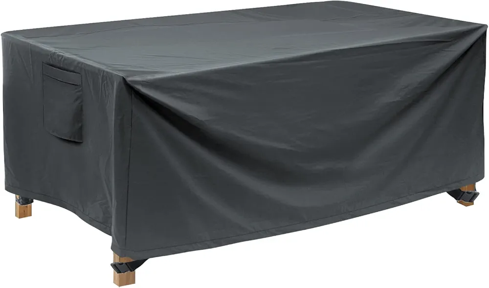 Patio Coffee Table Covers,Waterproof Outdoor Furniture Rectangular Small Table Covers,42" L X 24" W X 18" H,Gray