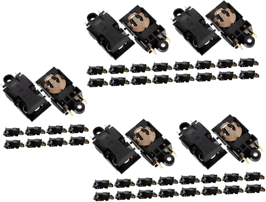 Zerodeko 50 Pcs Electric Kettle Switch Normally Closed Thermal Electric Thermostat Metal Thermal Control Electric Kettle Auto Temperature for Water Kettle For Electric Kettle 13a