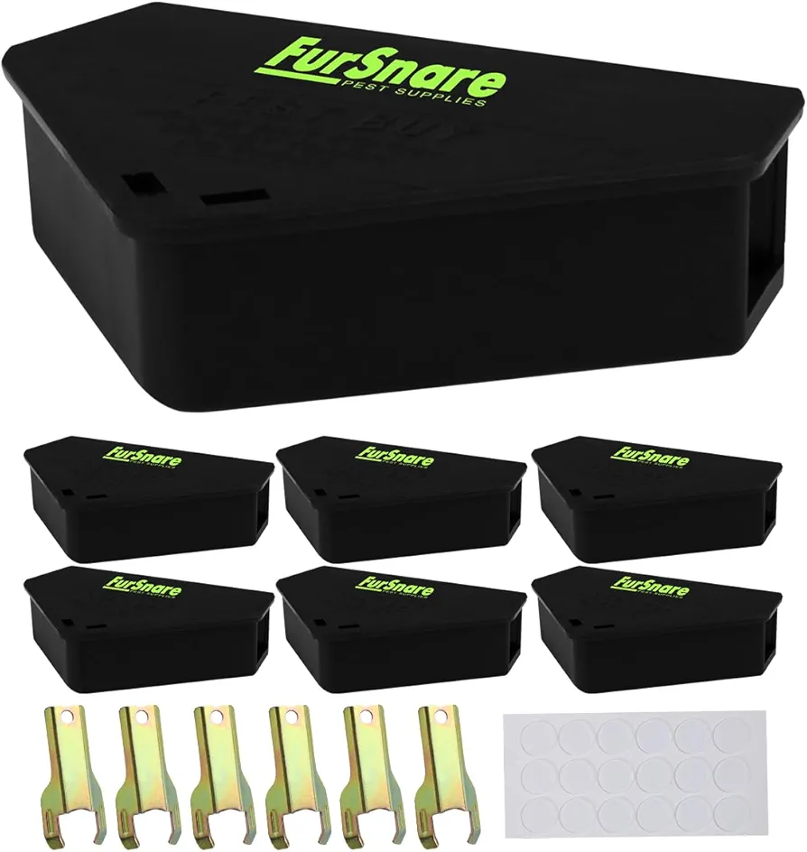 Mouse Bait Station Outdoor Mouse Traps Indoor for Home Mice Traps for House Indoor Kill Mouse Poisoning for Indoor Use Mice Poisoning Indoor with Keys (6 Pack)
