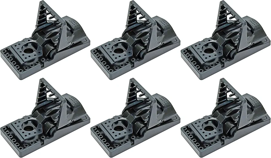 Southern Homewares Easy Set Rodent Control Mouse Snap Traps, 6 Traps
