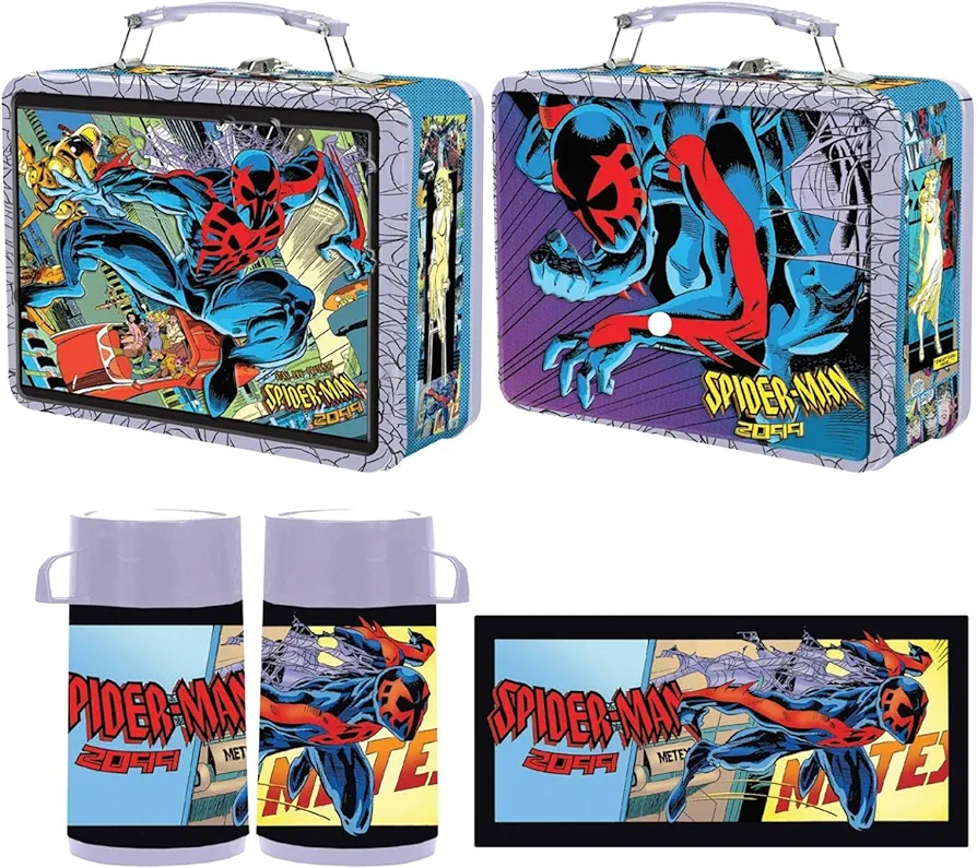 FCBD 2024 Spider-Man 2099 Tin Titans Previews Exclusive Lunch Box with Beverage Container