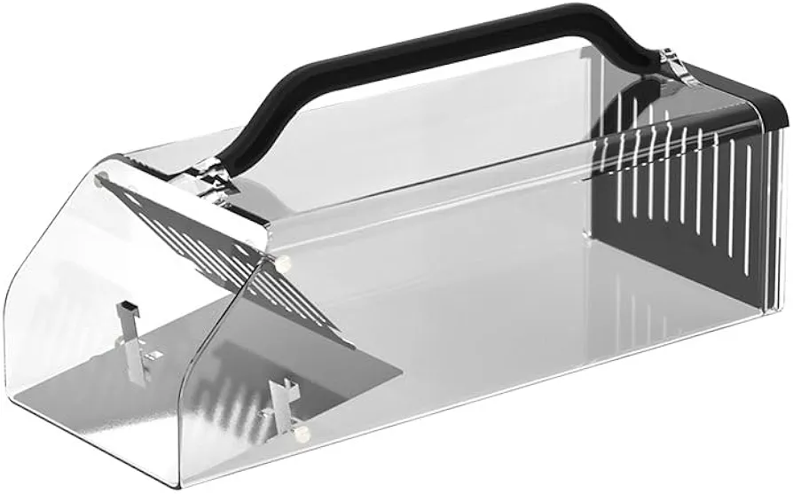 2025 Humane Mouse Trap Indoor,Animal Humane Live Cage Trap,Extended Transparent Humane Rat Trap Outdoor,Sensitive Pedal Trigger,Easy to Catch&Release Live Animal Trap for Mole,Vole,Shrew,Rodent,Mice