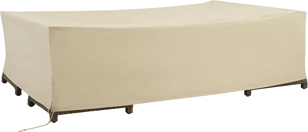 Crosley Furniture Patio Furniture Set Covers, Waterproof Outdoor Cover for Dining, Conversation, Sectional, Tan
