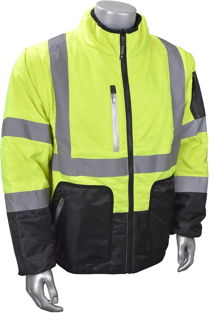 Radians SJ510-3ZGS Quilted Reversible Jacket with Zip-Off Sleeves