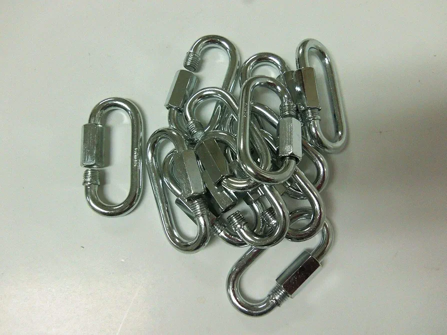 50 Heavy Duty 1/4 Quick Links Chain Links Snaring Traps Trapping Raccoon