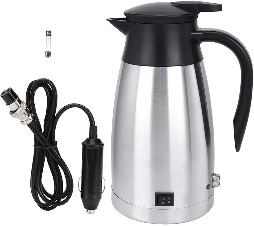 Large Capacity 1000ml Car Truck Electric Heated Hot Water Kettle Bottle Hot Water Cup with Temperature Control Function