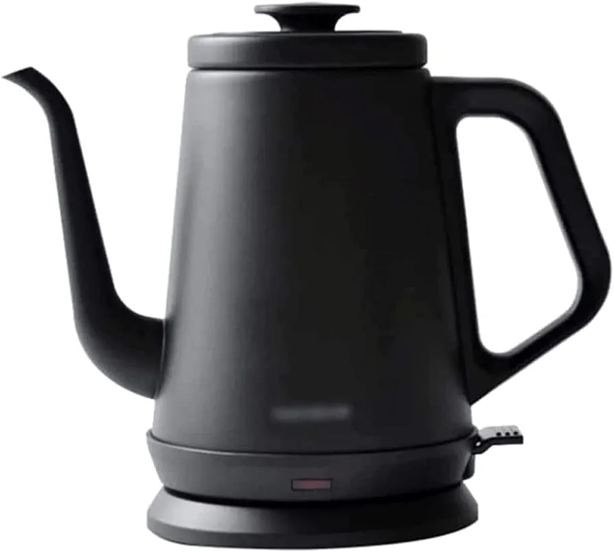 Electric Kettles Gooseneck Electric Kettle 304 Stainless Steel Water Kettle Low Noise Design Tea Kettle for Hot Water Pour Coffee Tea ease of use, Black-
