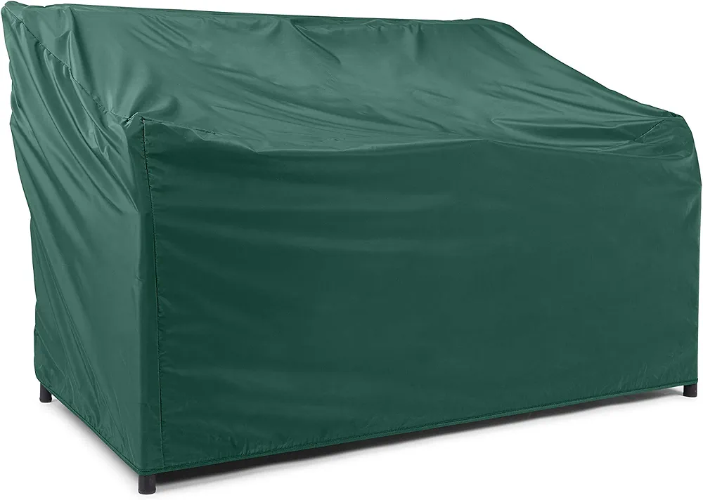 Covermates Outdoor Patio Sofa Cover - Light Weight Material, Weather Resistant, Elastic Hem, Seating and Chair Covers, 56W x 34D x 38H, Green
