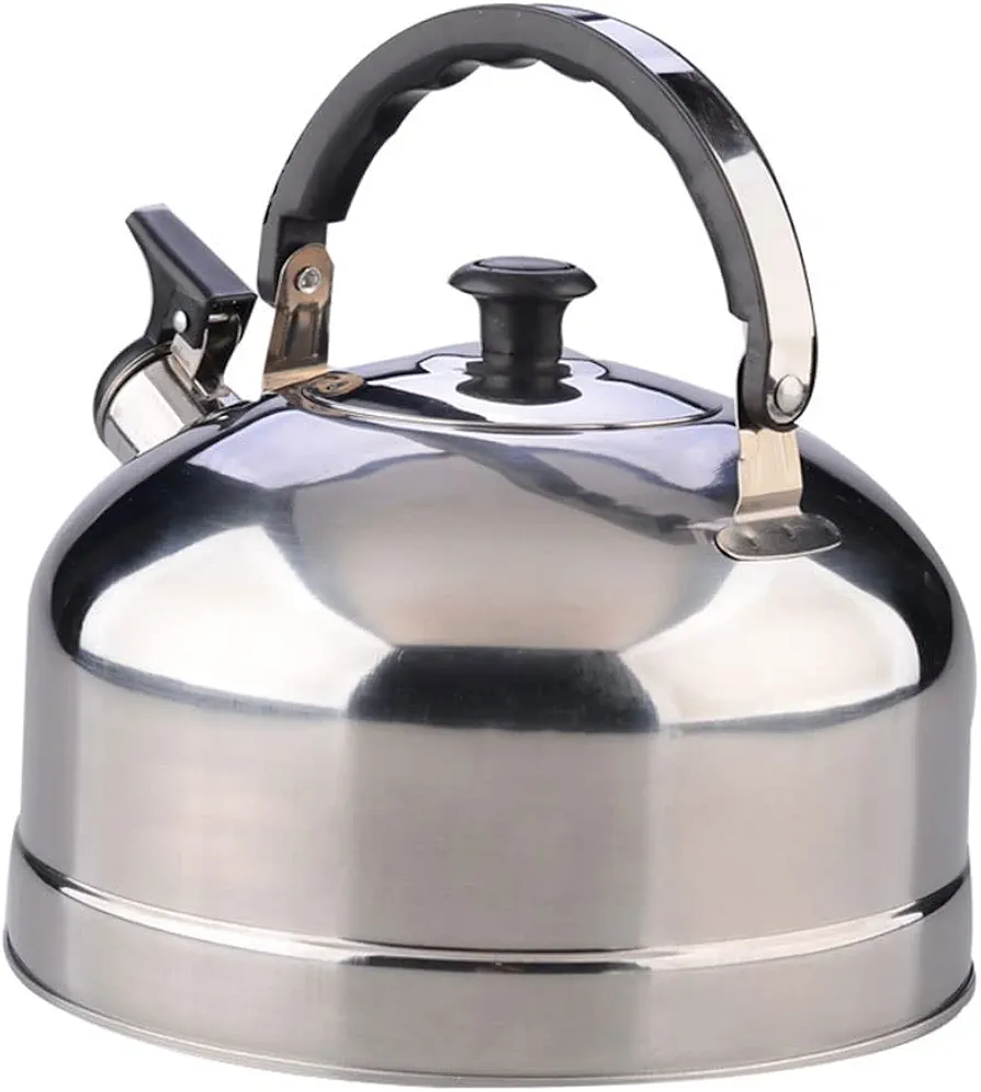 CULIACAN Teakettle Household Thickened Stainless Steel Kettle with Flat Bottom Sound, Kettle Hemisphere Kettle Cold Kettle Kettle Large Capacity 3L Kettle