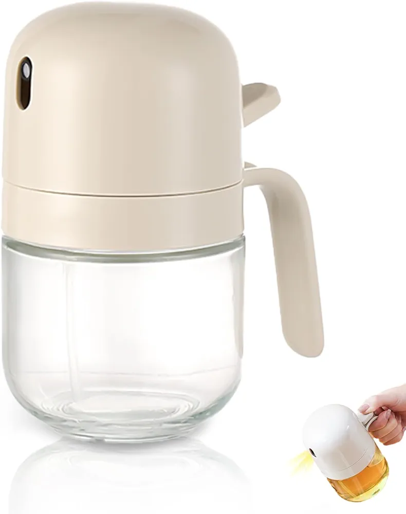 Premium 10oz/300ml Glass Oil Sprayer for Cooking - Food-grade Mister for Air Fryer, BBQ, Frying - Olive Oil Dispenser Bottle for Kitchen and Salad