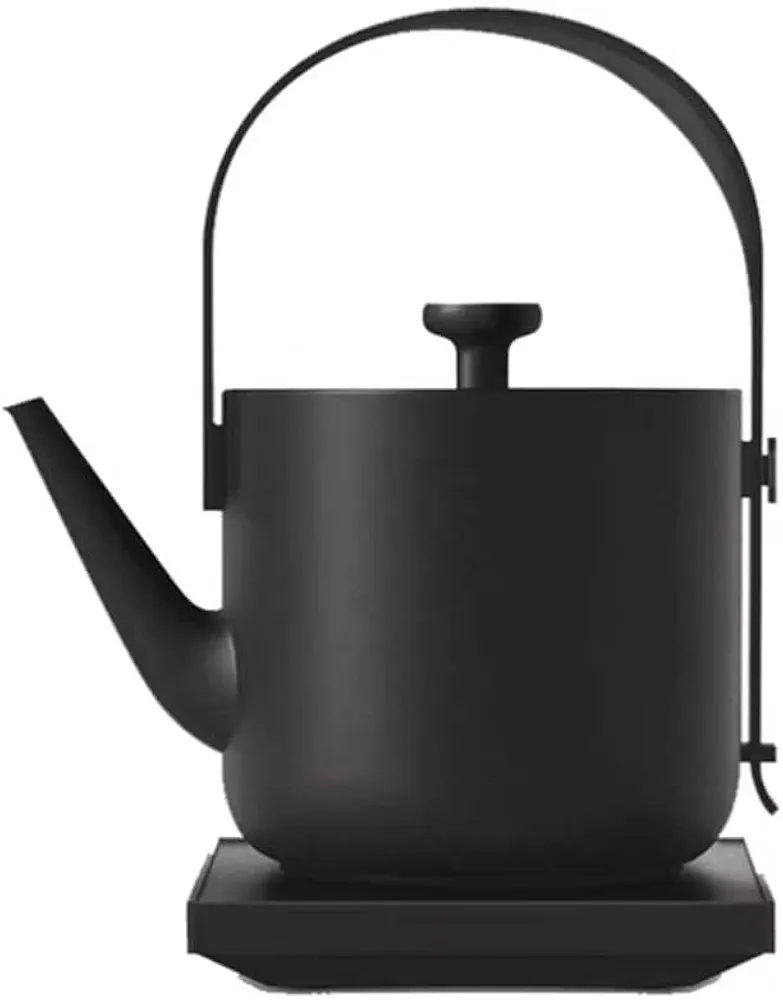 Electric Water Kettle Retro Electric Water Kettle Stainless Steel Water Kettle Quiet Boil Kettle Auto Shut-Off & Boil-Dry Protection Fast Boiling Electric Tea Kettle (Color : White)