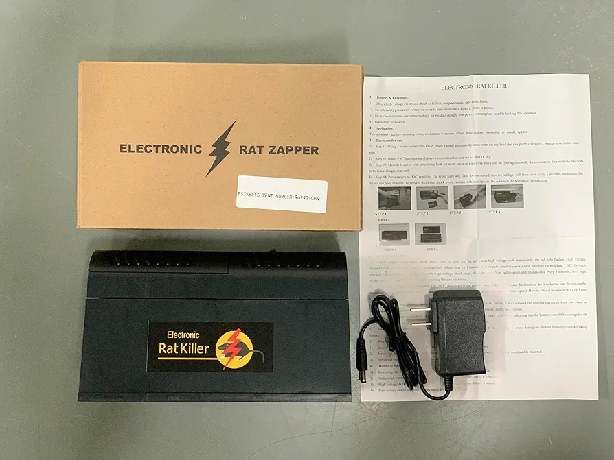 Electric Mouse Traps Indoor for Home,Humane Electric Mice Traps for House Indoor Kill,Reusable and No Touch Rodent Control Electric Rat Traps Electric Mouse Trap Zapper for Home Apartment Attic Garage