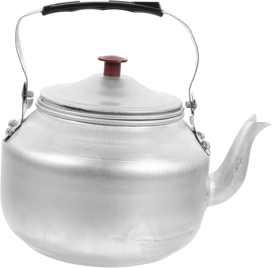 Operitacx Aluminum Alloy Small Teapot Tea Kettles Water Boilers Water Kettle Water Heating Pot Metal Tea Kettle Anti-Scald Kettle Water Boiling Kettle Kitchen Boiler Kettle Water Boiler