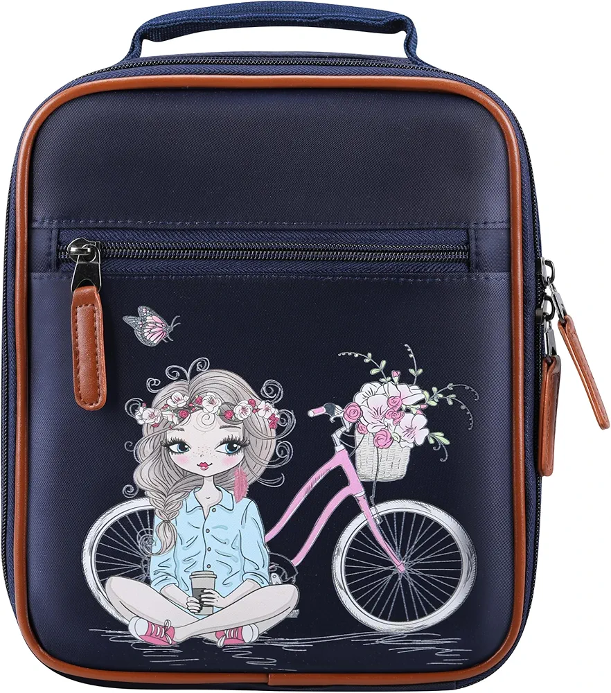 Lunch Box for Kids Waterproof Insulated Lunch Bag for Packing Hot or Cold Meals | Boho Girls Lunch Bags for School, Kindergarten, or Daycare Easy to Clean