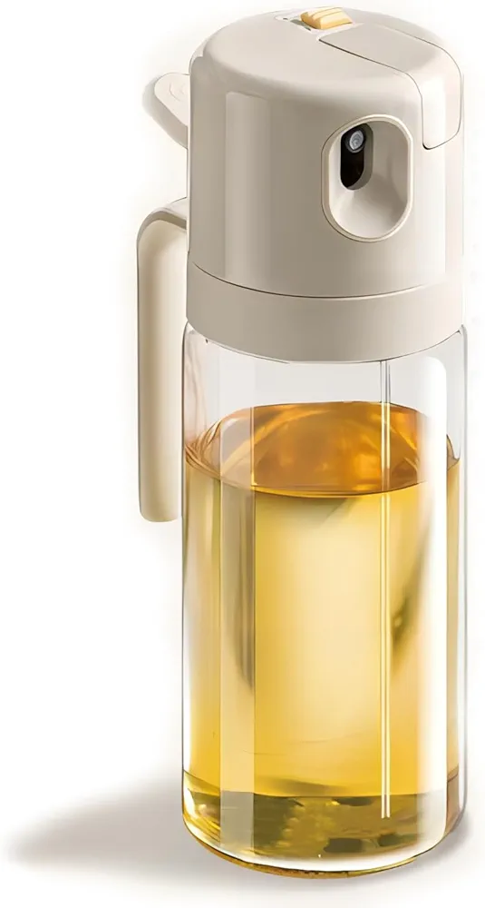 REDANT 2 In 1 Oil Dispenser and Oil Sprayer, Olive Oil Sprayer for Cooking, Oil Dispenser for Kitchen, Olive Oil Dispenser Bottle Spray and Pour, Continuous Spray Bottle, Olive Oil Spray Bottle, Grey