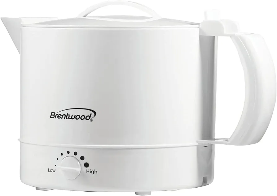 Brentwood Electric Kettle Hot Pot BPA Free, 32 oz, White