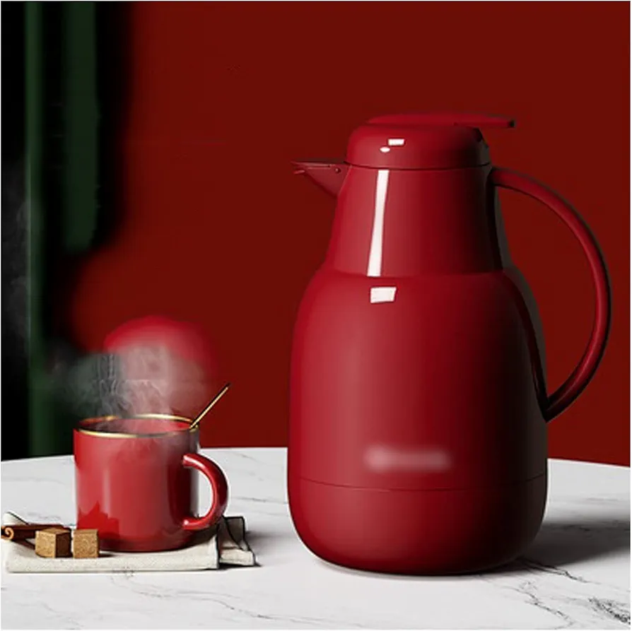 Electric Kettle Kettle Household Insulation Pot Glass Liner Kettle Make Tea Coffee Portable Travel Keep Warm Smart Water Kettle Tea Kettle/Red