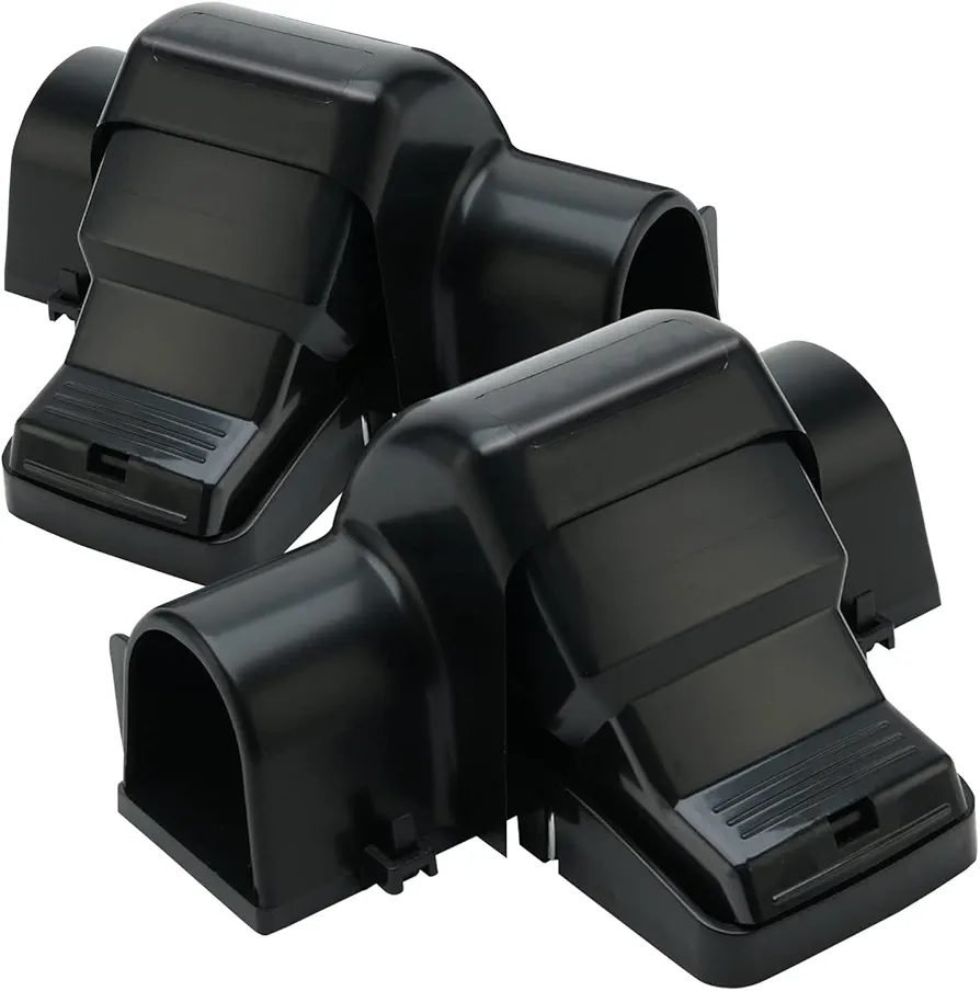 BARLAS Tunneled Safe Pest Control Rat Trap - Humane Dual Entry Traps for Rats and Mice - Rat Snap Traps with Safe Pedal Design - Outdoor Rodent Catcher for Home Office or Restaurants - Pack of 2