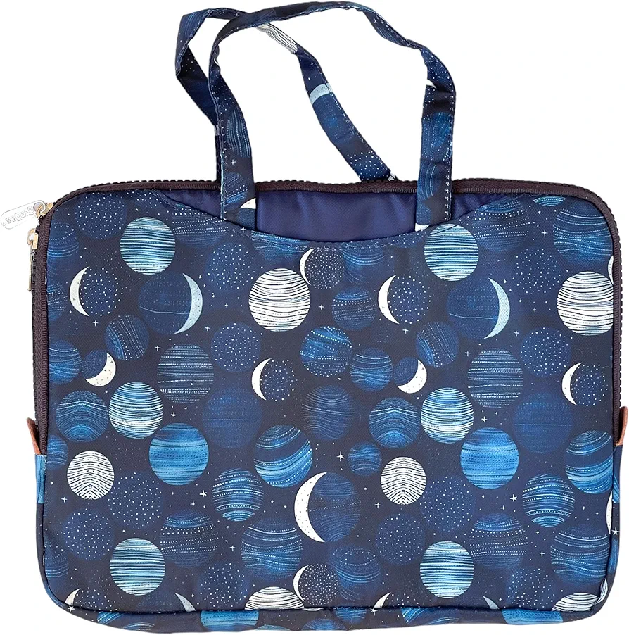 Yumbox Poche - Insulated Sleeve Lunch Box with Handles and Exterior Pockets (Lunar Phases)