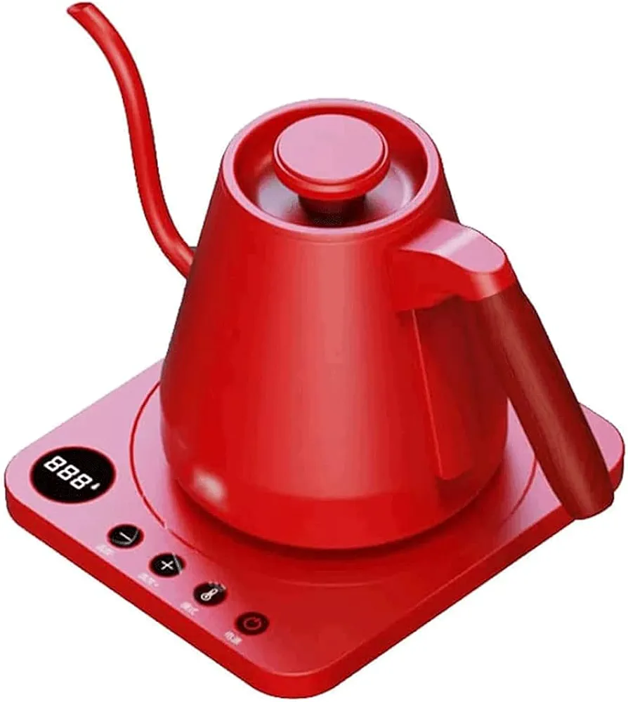 Electric Kettle 0.8l/28.2oz Electric Gooseneck Kettle Easy Pour Electric Tea Kettle Stainless Steel Quick Heating Electric Teapot for Kitchen Portable