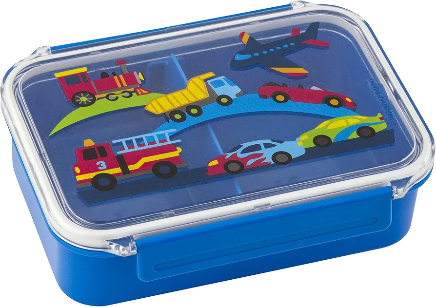 Stephen Joseph Bento Box, Kids Adjustable Compartment Bento Box, Kids Bento Box,Blue