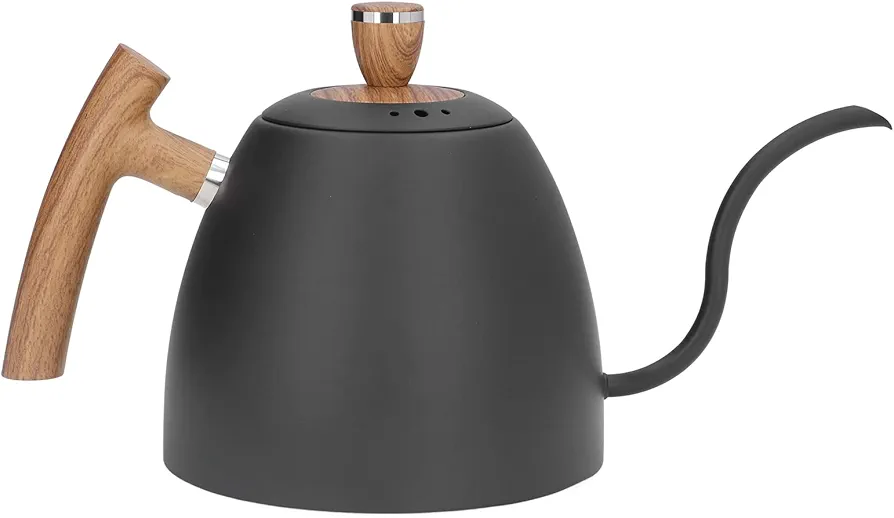 800ml Pour Over Kettle, Ergonomic Handle, Rustproof Stainless Steel, Anticorrosion, Gooseneck Spout, sturdy Coffee Kettle for Home Office and Bar