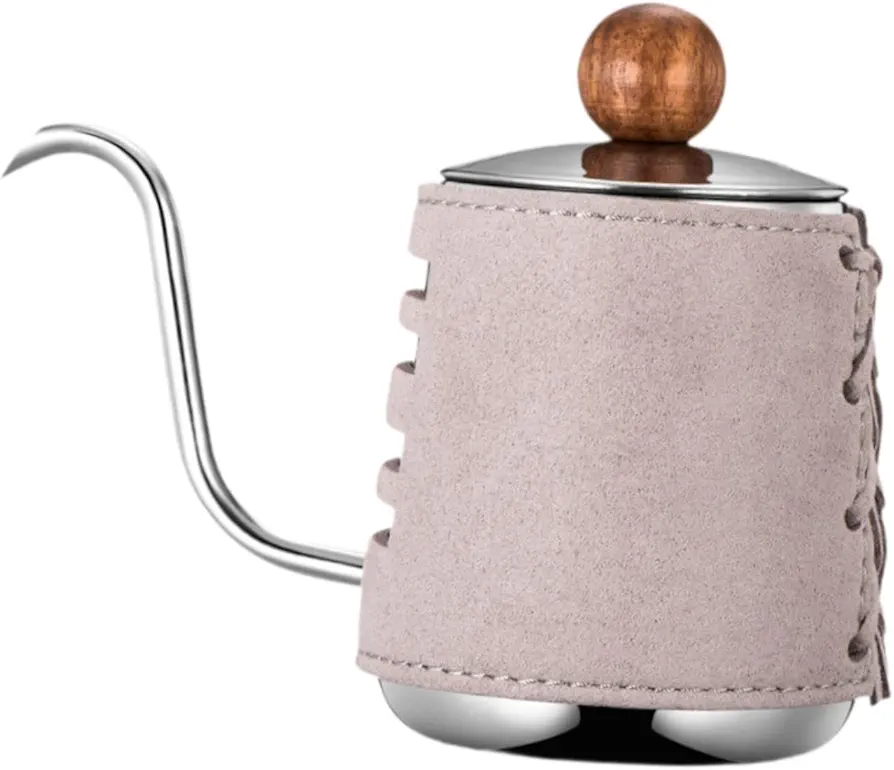 Pour Over Kettle Narrow Drip Kettle Handleless with Lid Water Kettle Water Boiler for Coffee Maker Boiling Water Kitchen Home, Gray
