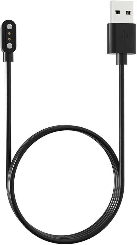 LJFLYXRI Smartwatch Charging Cable,Universal Smart Watch Charging Line Magnetic USB Charger Cable Smartwatch Accessory 2 Pin Spacing 4 mm for Smart Sport Watch (2 Pin 4 mm)