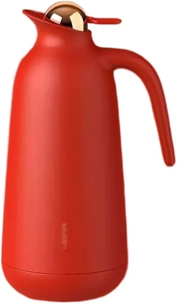Electric Kettle Stainless Steel Inner Insulatibottle Household Large Capacity Hot Water Pot Outdoor Coffee Insulatipot Tea Kettle/Red