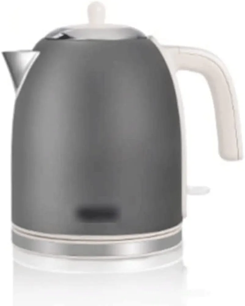 Electric Kettles Vintage Electric Kettle 304 Stainless Steel Water Boiler Quick Boil Auto Shutoff Cordless Hot Water Boiler 1l/35oz ease of use, Grey