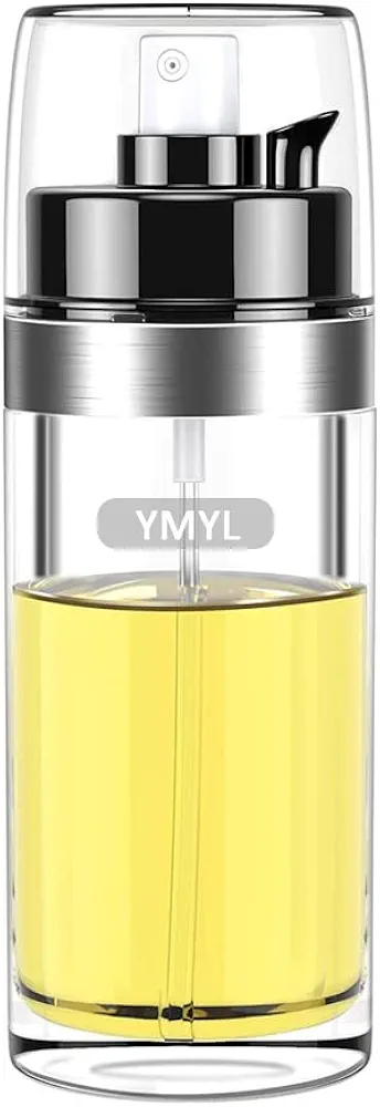 Oil Sprayer for Cooking, 2 in 1 Oil Dispenser Bottle and Oil Spray Bottle, 150ml Portable Olive Oil Mister for Air Fryer, BBQ, Salad Making, Baking, Roasting, Frying, Grilling
