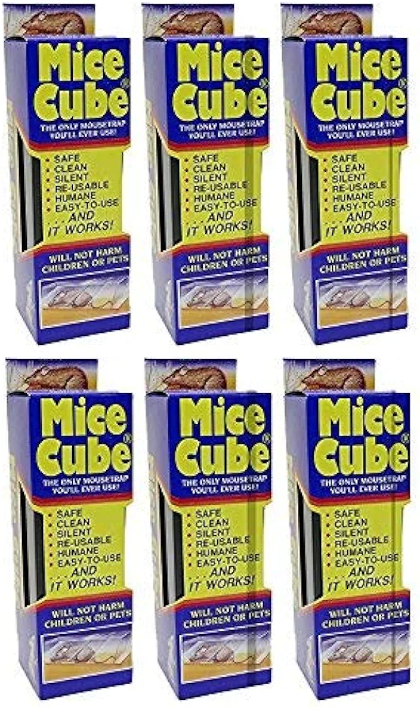 Mice Cube - Reusable Humane Mouse Trap (6-Pack)