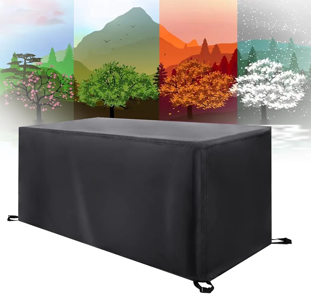 Outdoor Furniture Set Cover - 57.1x33.5x35.4 inch(LxWxH) Outdoor Table Furniture Cover Waterproof Rectangle, Patio Sectional Couch Cover All Weather Protection Patio Covers
