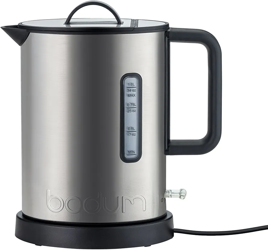 Bodum 11787-57US 11787-16WM Water Kettle, 34-Ounce, Chrome