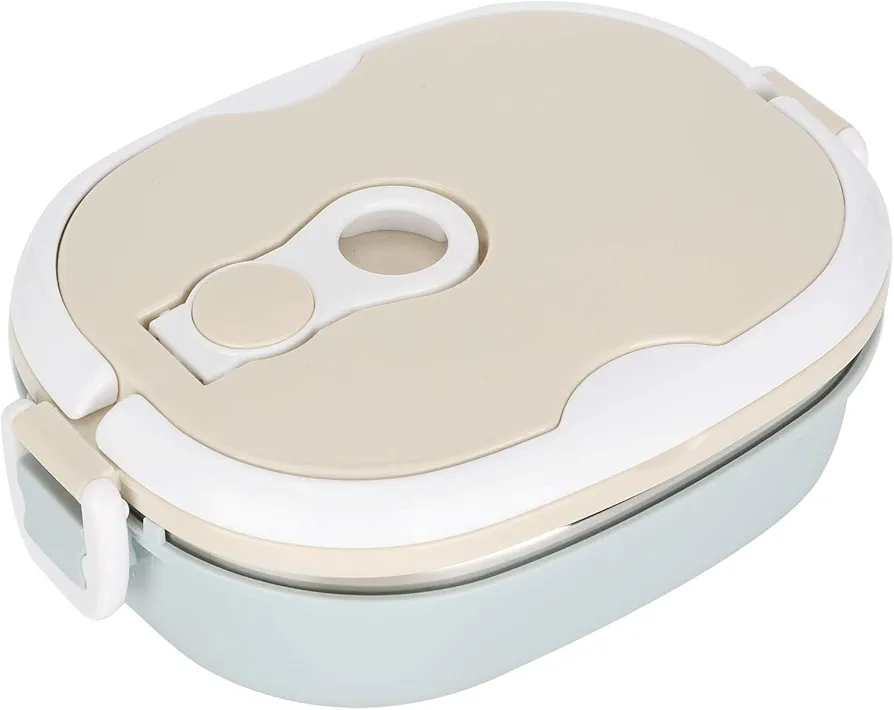 Bento Box, Lunch Containers, Bento Box Lunch Box Bento Lunch Box Food Box Multi-layer Thermal Lunch Box Portable 304 Stainless Steel Insulated Thermal Food Container for Work(Single Layer)