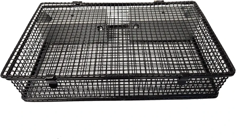 Rugged Ranch Products Mousinator Multi Catch Metal Wire Mouse Trap Cage with 2 Door Entry and Easy to Open Top Lid for Pest Control, Black
