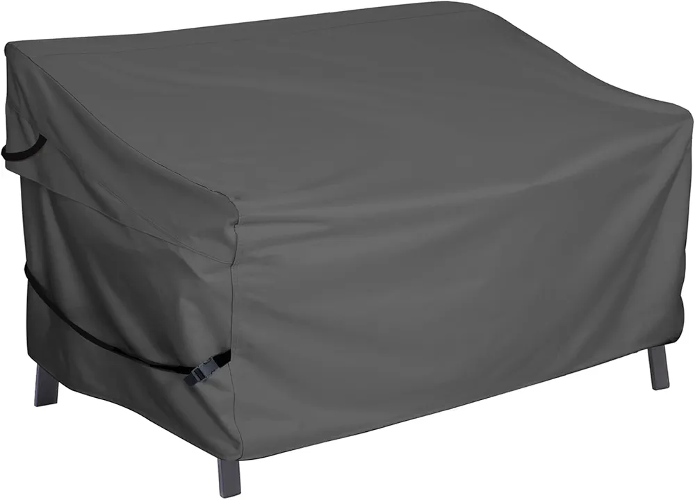 Porch Shield Waterproof Outdoor Bench Sofa Cover – Patio 2 Seater Loveseat Cover 56W x 31D x 33H inch, Black