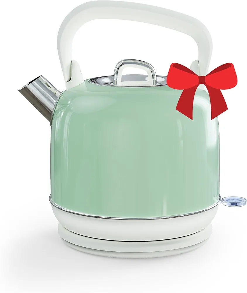 Paris Rhône Electric Tea Kettle, 1500W Electric Kettle for Boiling Water, Food Grade Stainless Steel 2L Tea Kettle with Ergonomic Handle, Hot Water Boiler Auto Shut-off, Boil-Dry Protection