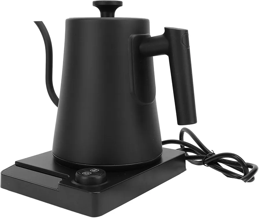 Electric Gooseneck Kettle, 1200W 1000ML Stainless Steel Inner Smart Electric Kettle with LCD Display Gooseneck Spout Designed Fast Heating Electric Tea Kettle for Coffee, Brew