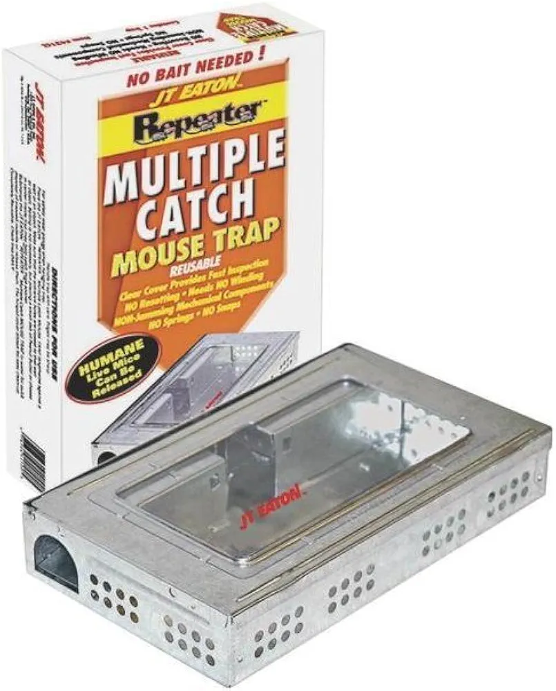 J.T. EATON 421CL "REPEATER" MULTIPLE CATCH MOUSE TRAP (PACK OF 3)