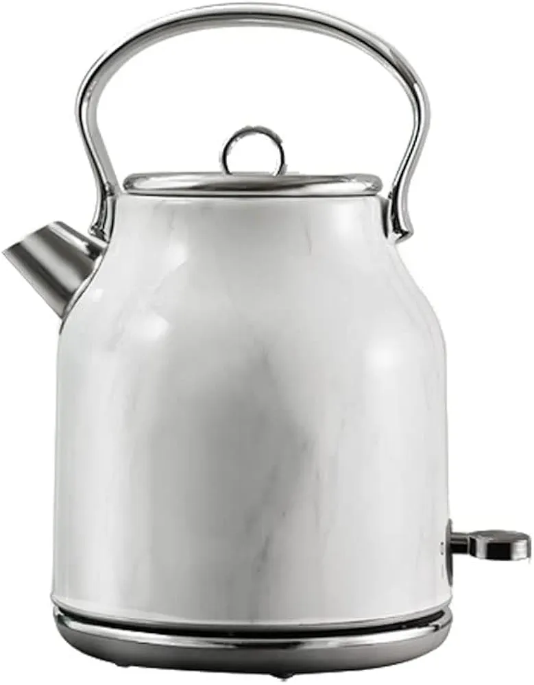 Electric Water Kettle Vintage Traditional Electric Kettle Detachable Swivel Base & Boil Dry Protection Cordless Fast Boil Water Kettle 1.7L/59.8oz Electric Tea Kettle (Color : Grey A)