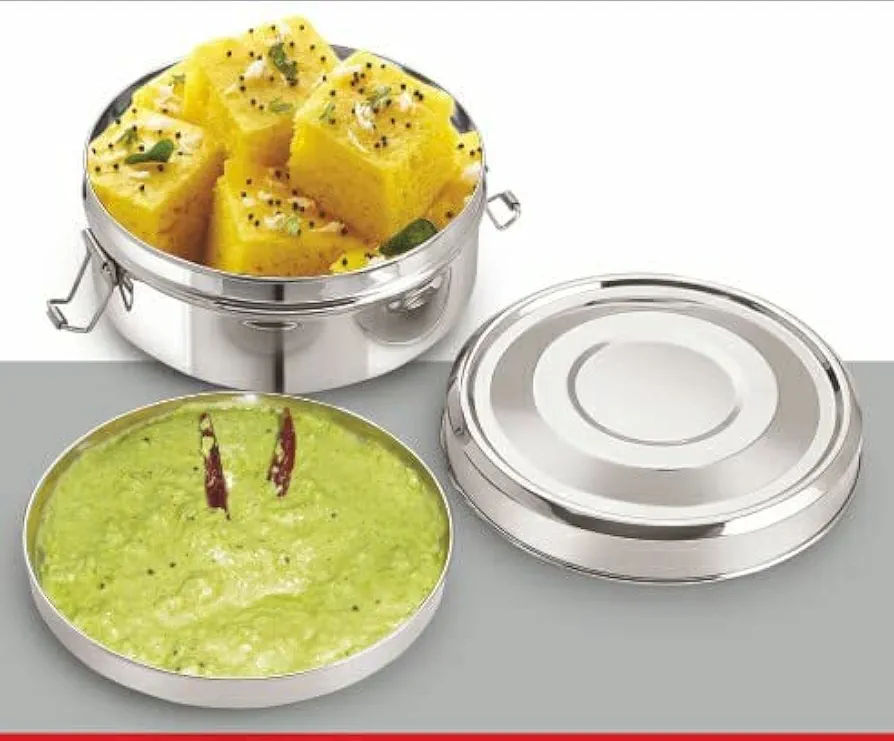Stainless Steel Lunch box (Stainless Steel - Large)